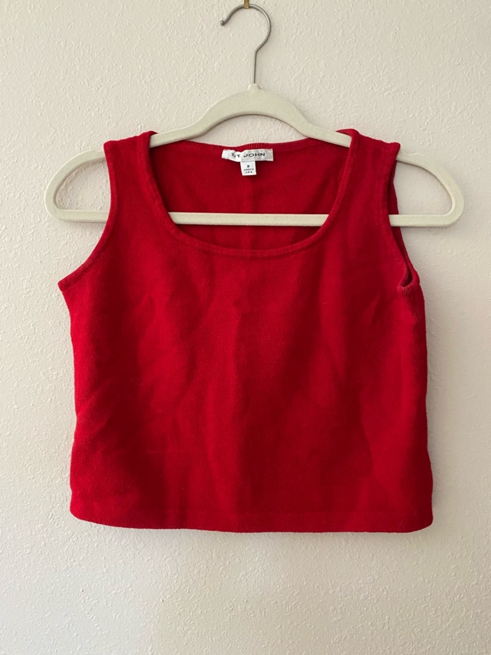 St John pique knit shell Top